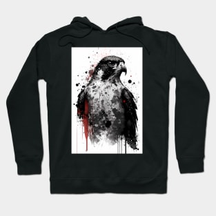 Peregrine Falcon Portrait Hoodie